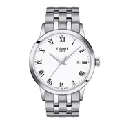 Tissot Classic Dream 42mm T129.410.11.013.00 - bracciale e cassa acciaio - quadrante bianco con datario